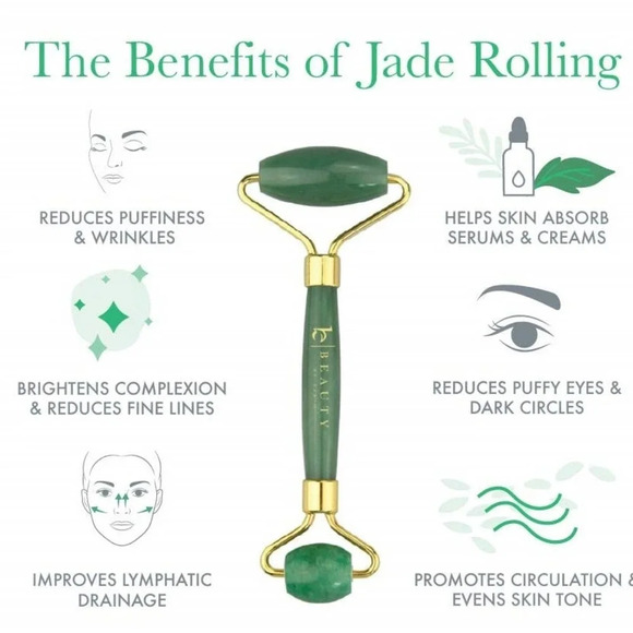 NEW!Jade Roller for Face & Neck Massager for Skin - Picture 2 of 4